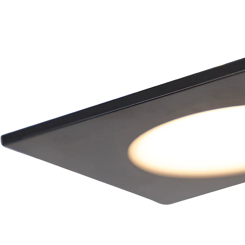 QAZQA Set van 6 moderne inbouwspots zwart incl. LED 3-staps dimbaar - Image 8