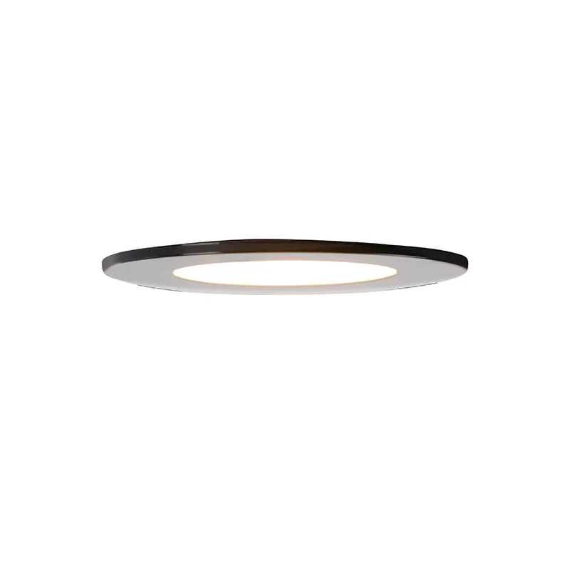 QAZQA Set van 6 moderne inbouwspots zwart incl. LED 3-staps dimbaar - Image 8