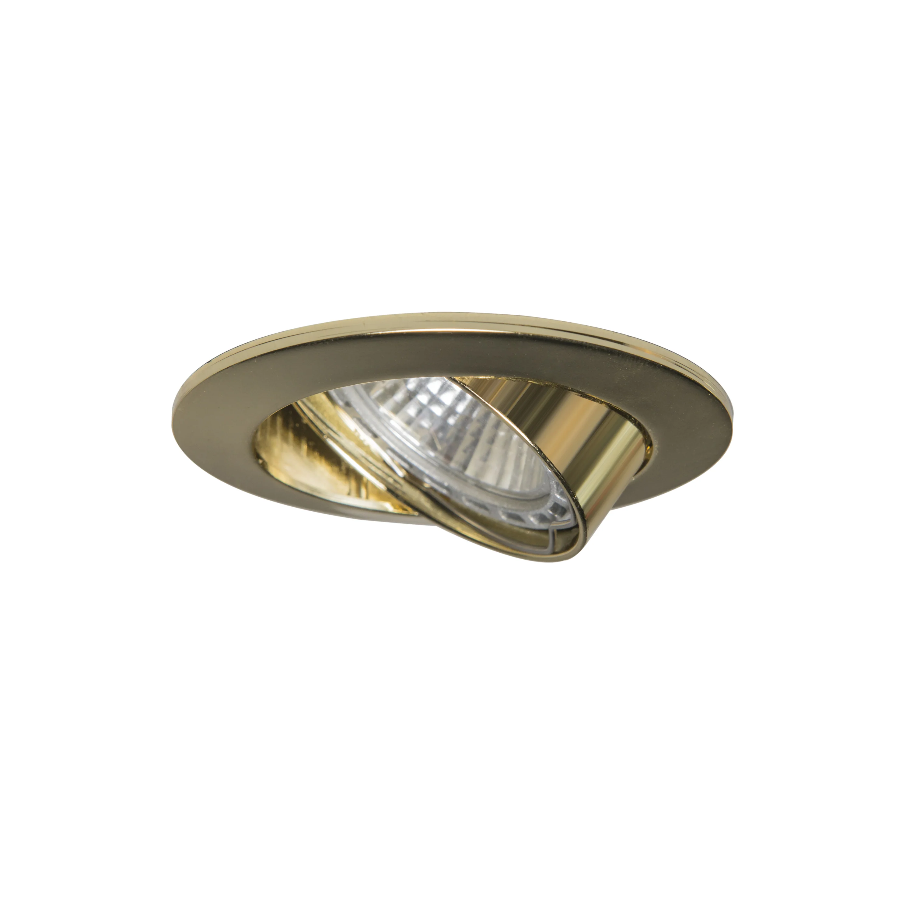 QAZQA Set van 6 ronde inbouwspots kantelbaar goud - Edu - Image 6
