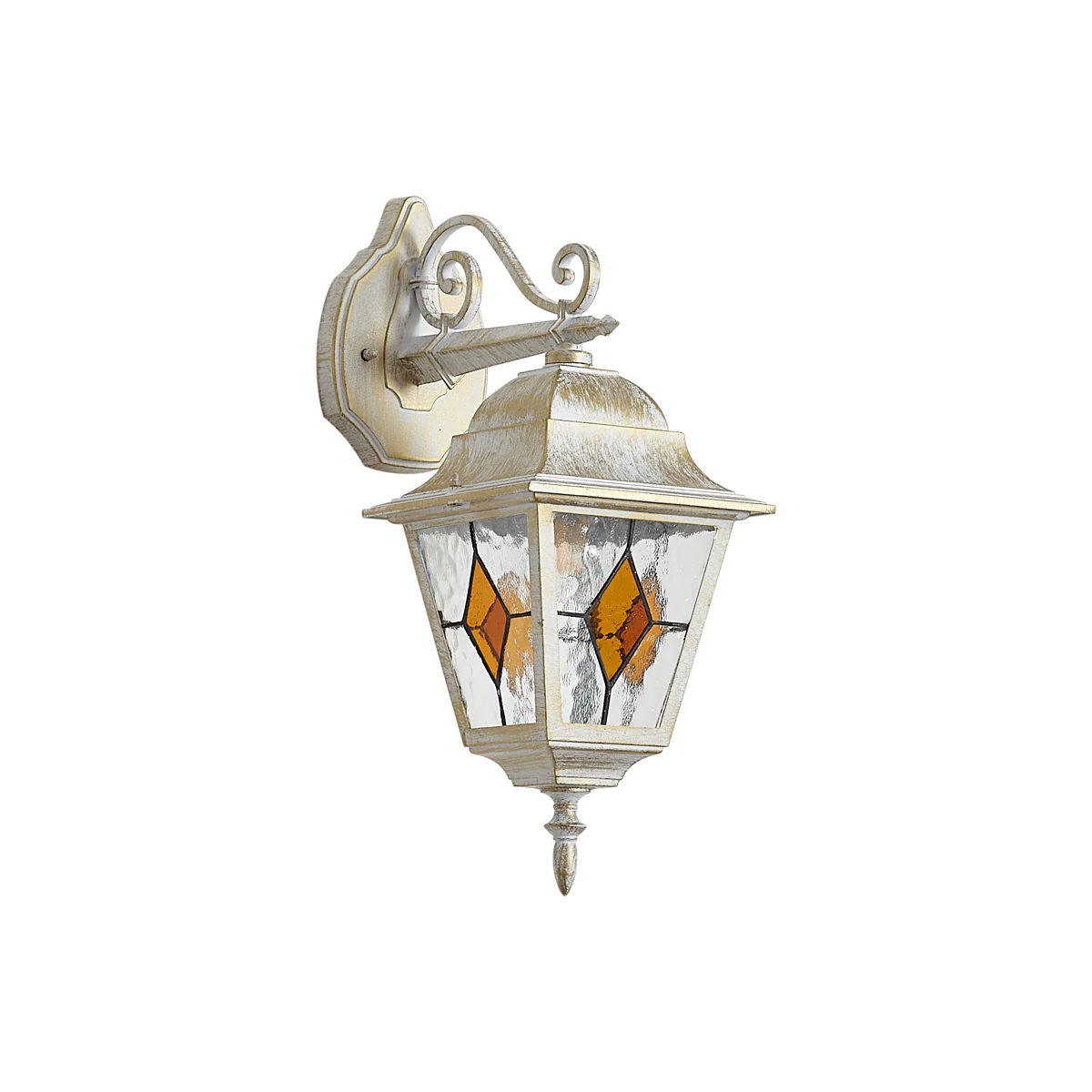 QAZQA Vintage buiten wandlantaarn beige met antiek goud IP44 - - Image 10