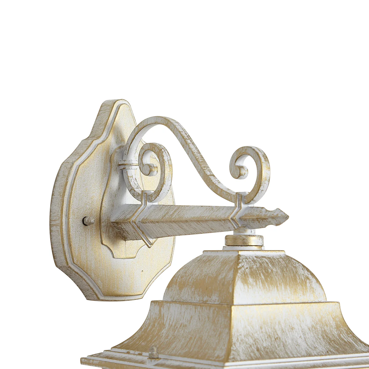 QAZQA Vintage buiten wandlantaarn beige met antiek goud IP44 - - Image 5