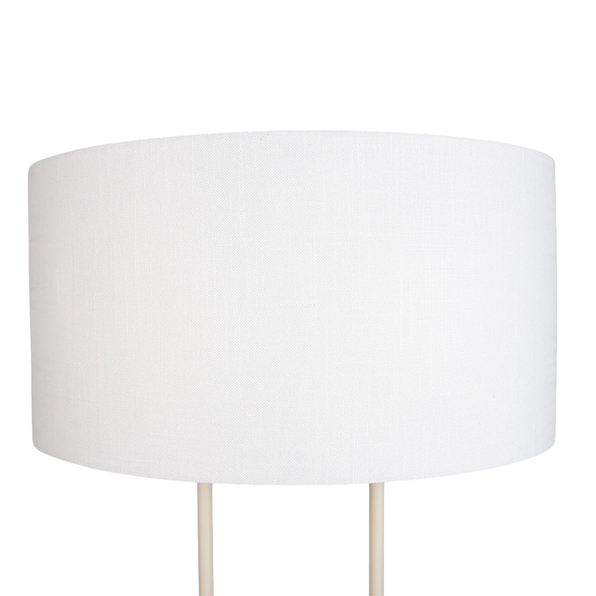 QAZQA Vloerlamp beige met linnen witte kap ovaal 50cm - Thijmen - Image 4