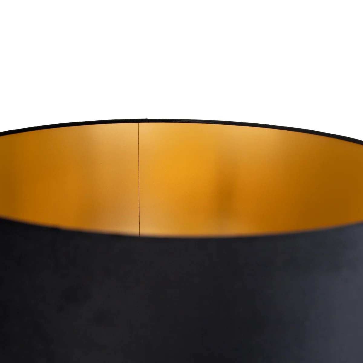 QAZQA Vloerlamp goud met kap zwart en gouden binnenkant 50cm - Linden - Image 5