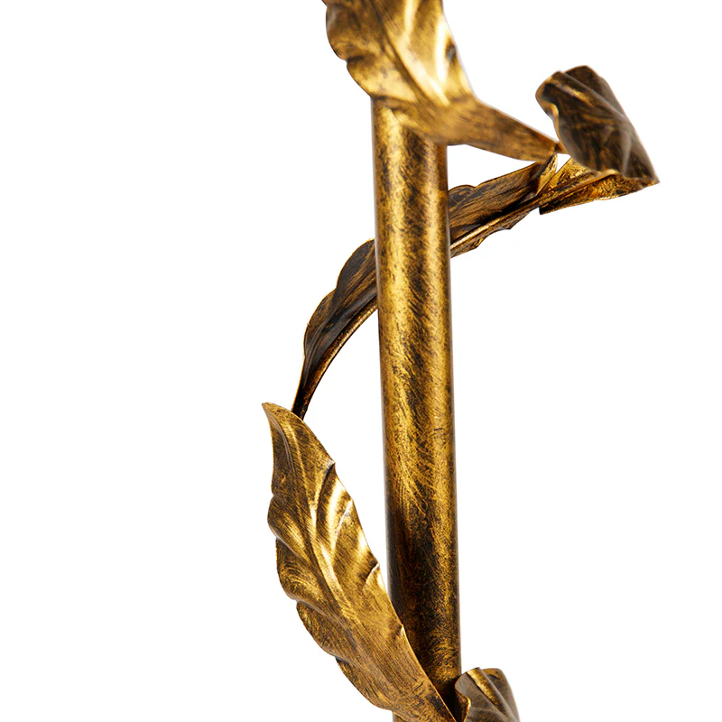 QAZQA Vloerlamp goud met kap zwart en gouden binnenkant 50cm - Linden - Image 6