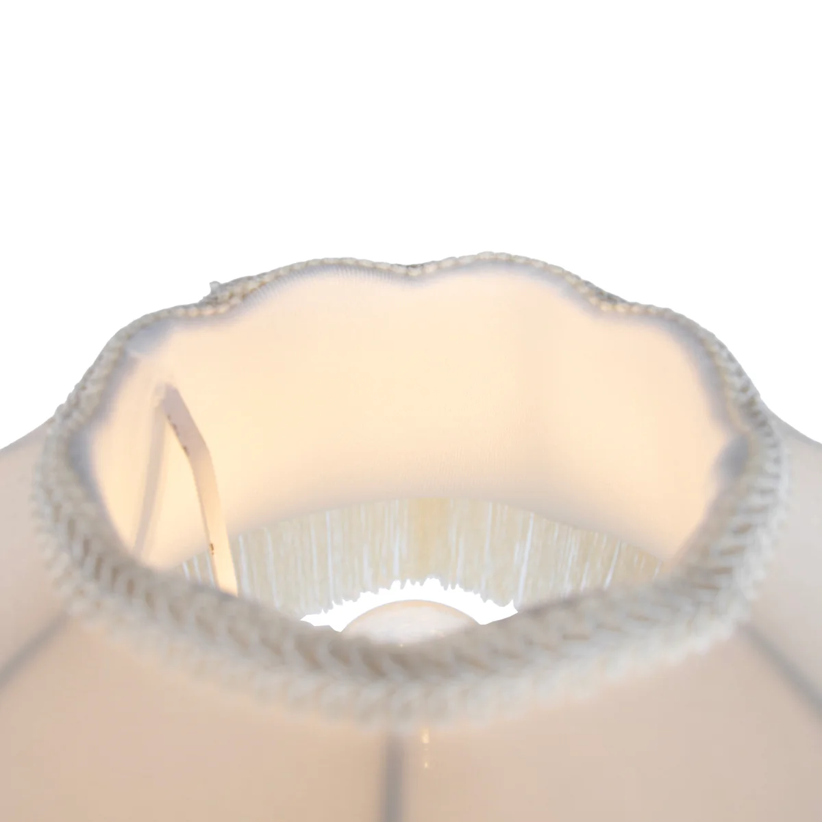 QAZQA Vloerlamp grijs met beige kap en witte binnenkant 45cm - - Image 5