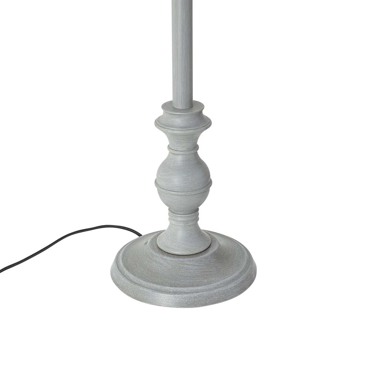 QAZQA Vloerlamp grijs met beige kap en witte binnenkant 45cm - - Image 8