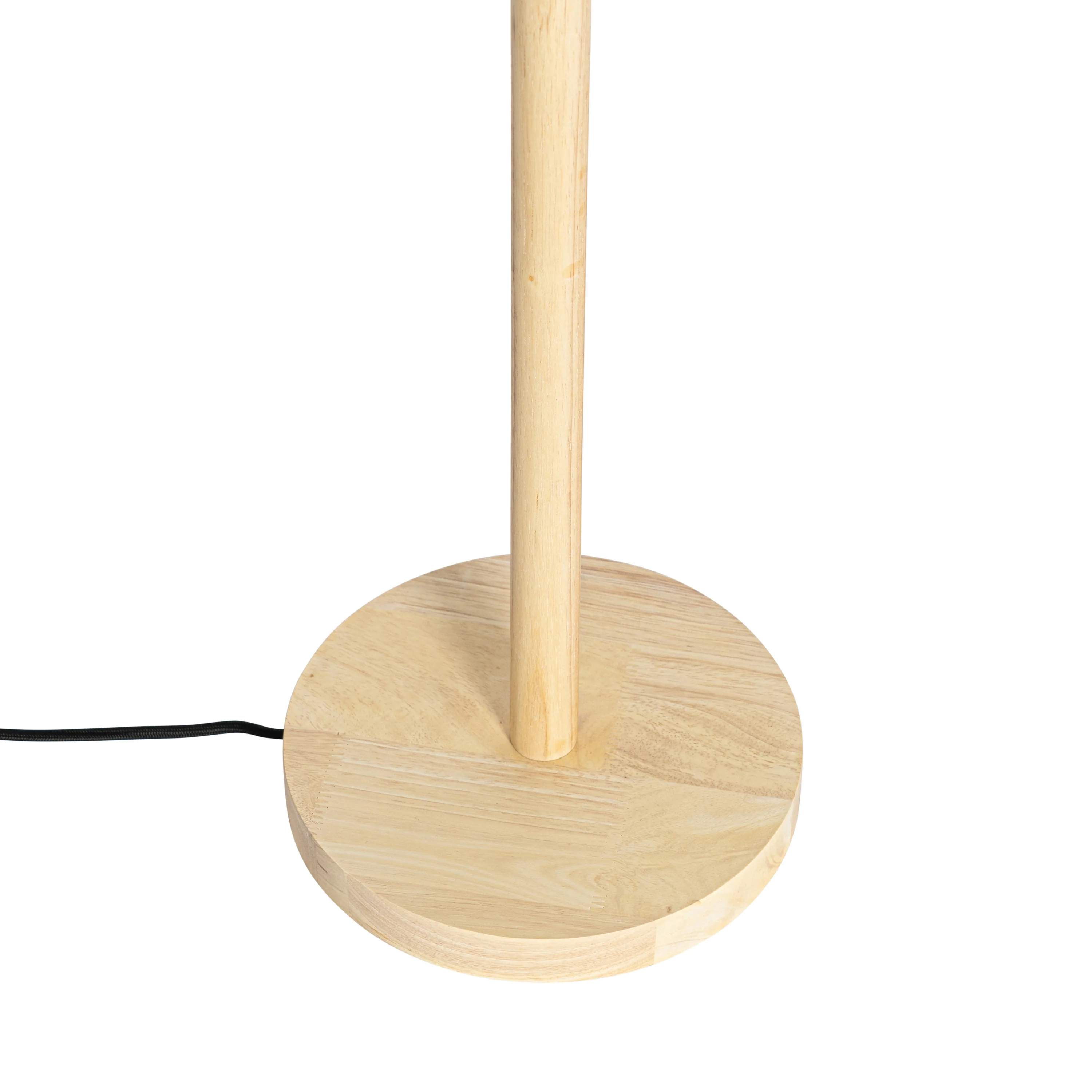 QAZQA Vloerlamp hout met velours kap brons 40cm - Mels - Image 8