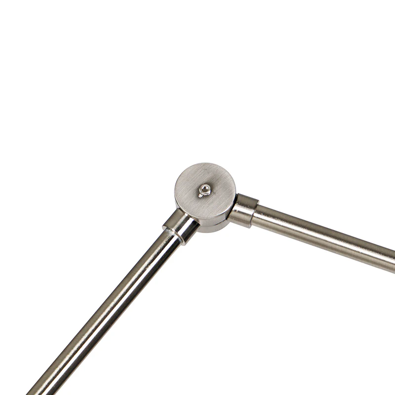 QAZQA Vloerlamp staal verstelbaar met zwarte kap 50cm - Editor - Image 8