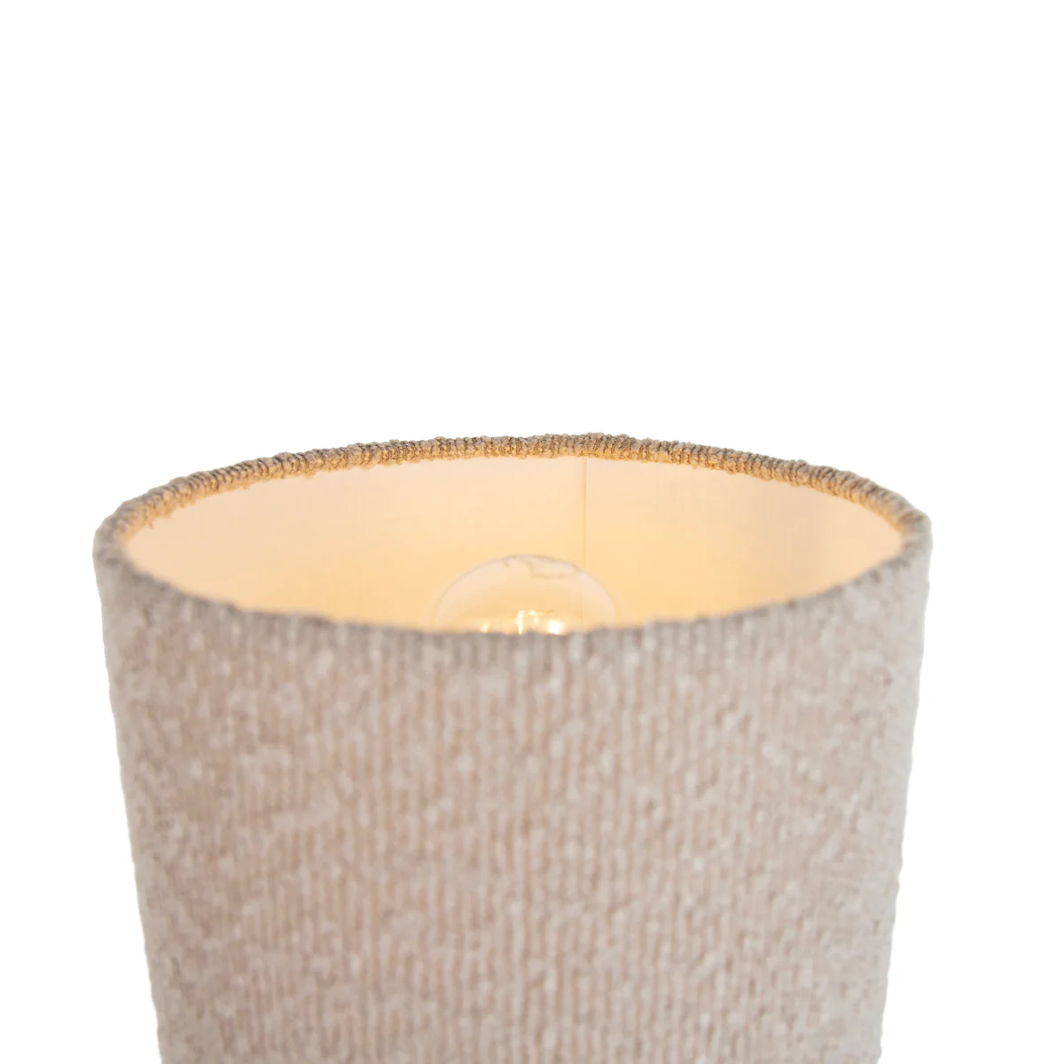 QAZQA Wandlamp bronze met flexarm en kap beige van teddy stof 18cm - - Image 5