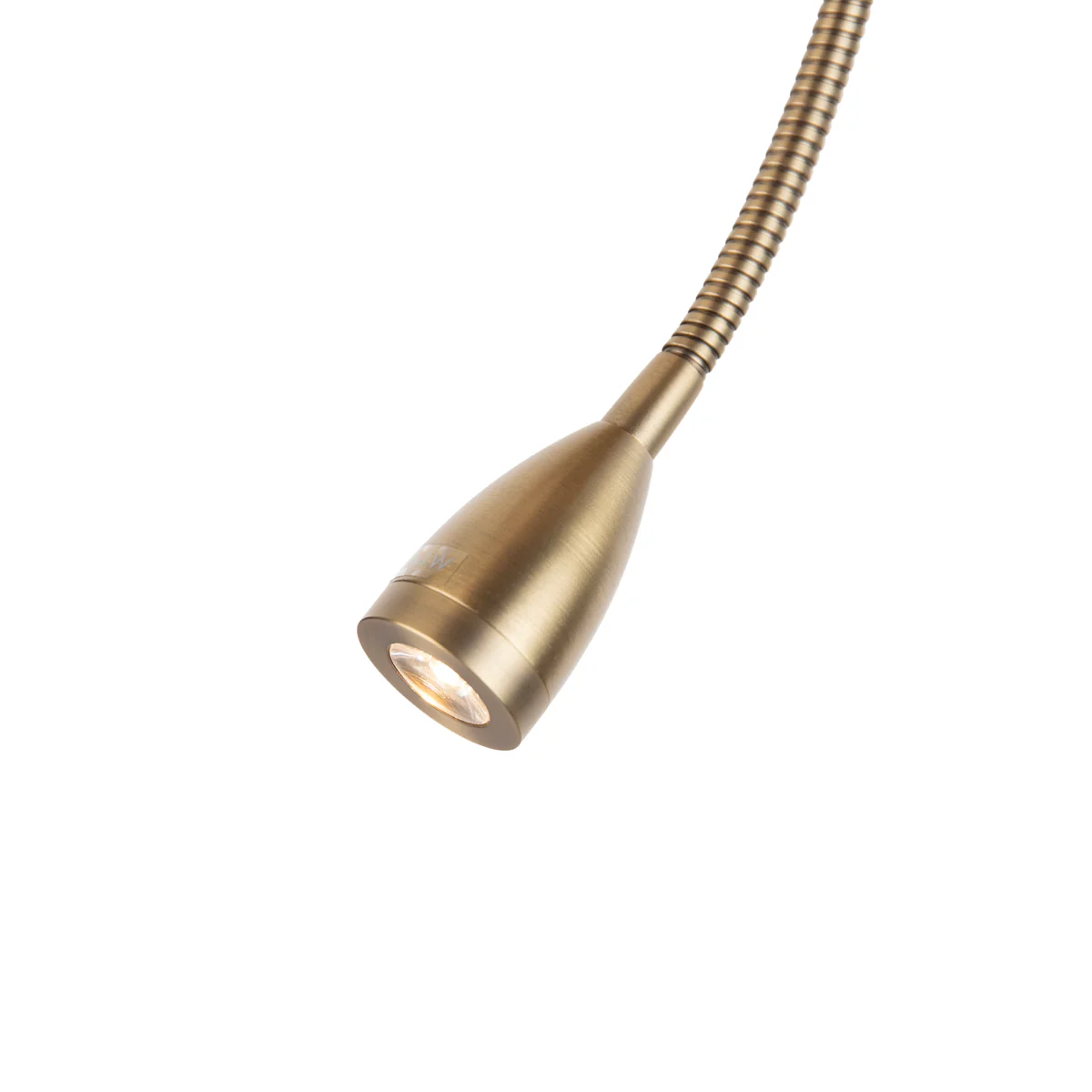 QAZQA Wandlamp bronze met flexarm en kap beige van teddy stof 18cm - - Image 7