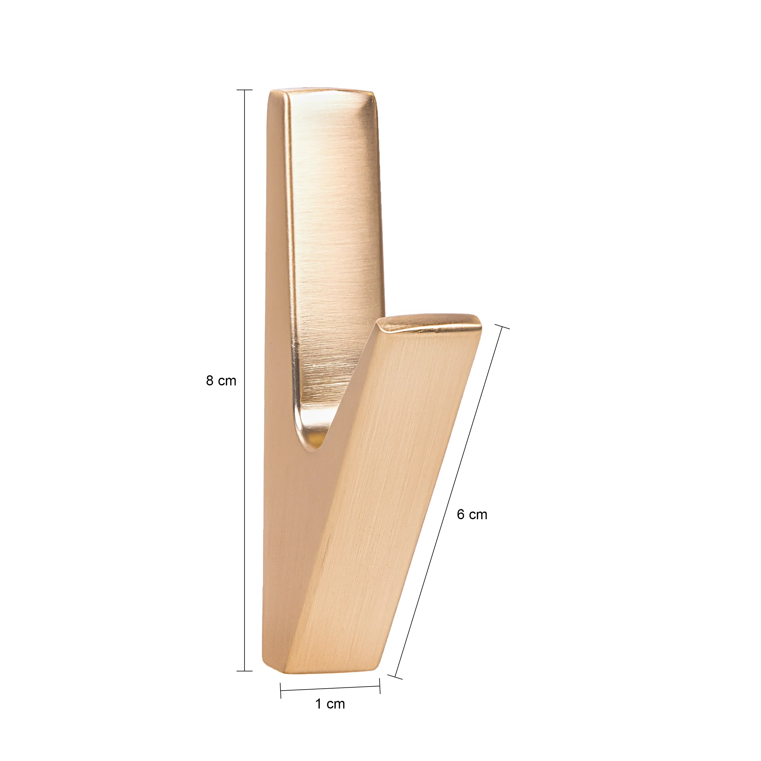 QUVIO Wandkapstok - Metaal - Goud - Set van 2 - Image 4