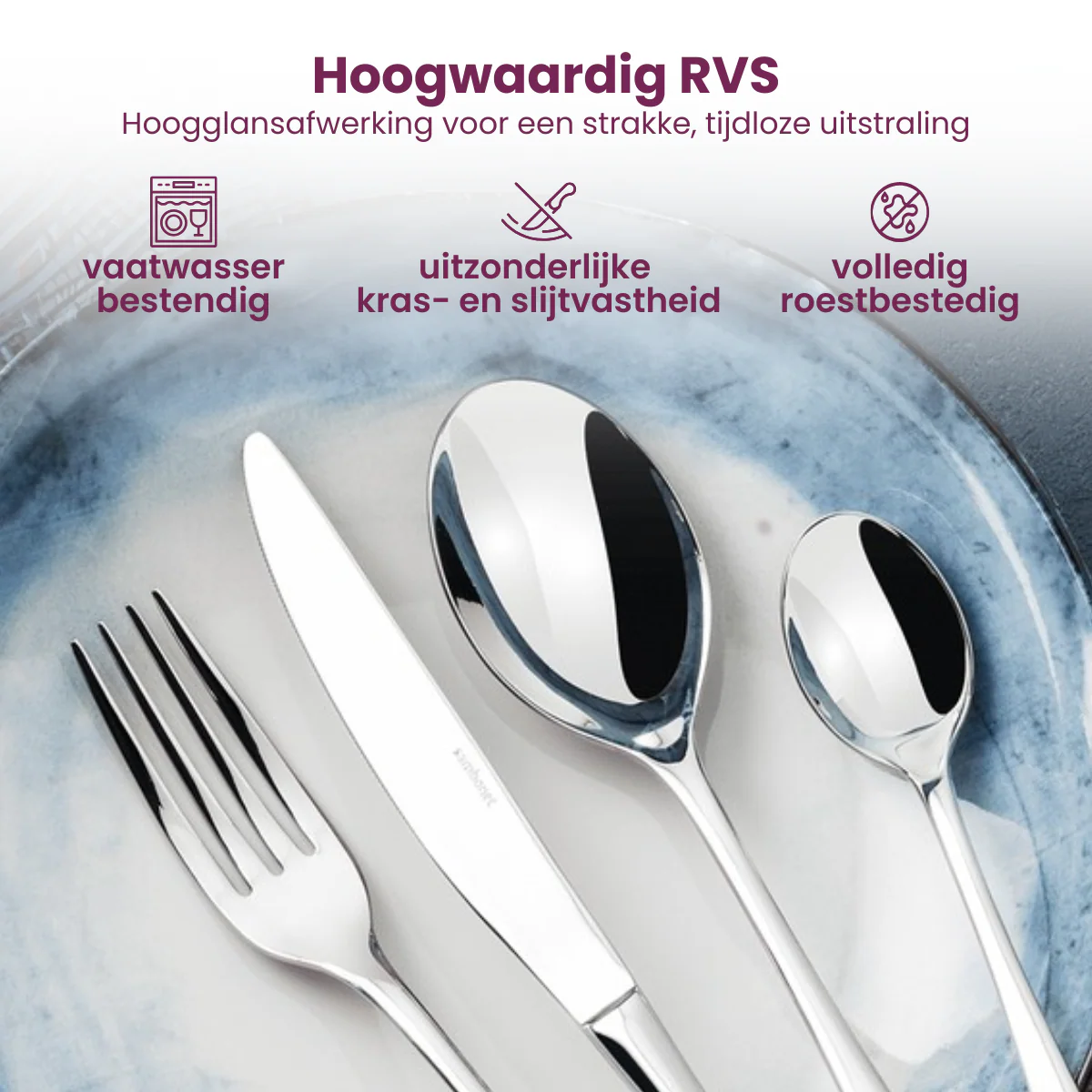 Sambonet Bestekset Flat - RVS - 36 delig | 6 personen - Image 3