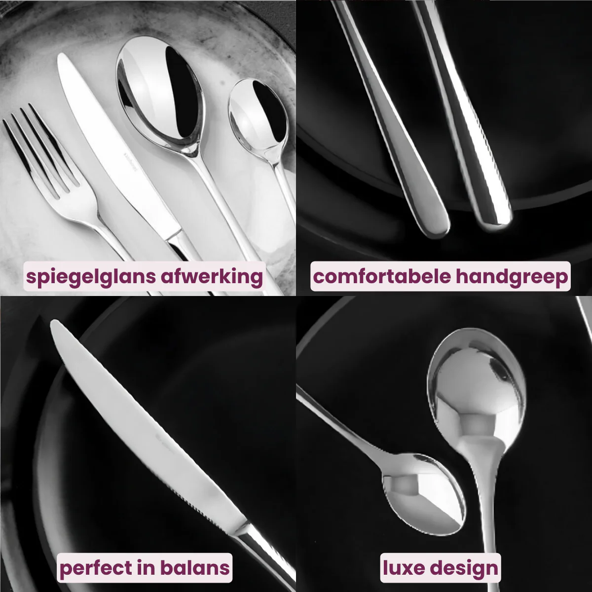 Sambonet Bestekset Taste Mirror - RVS - 4 Delig | 1 persoon - Image 7