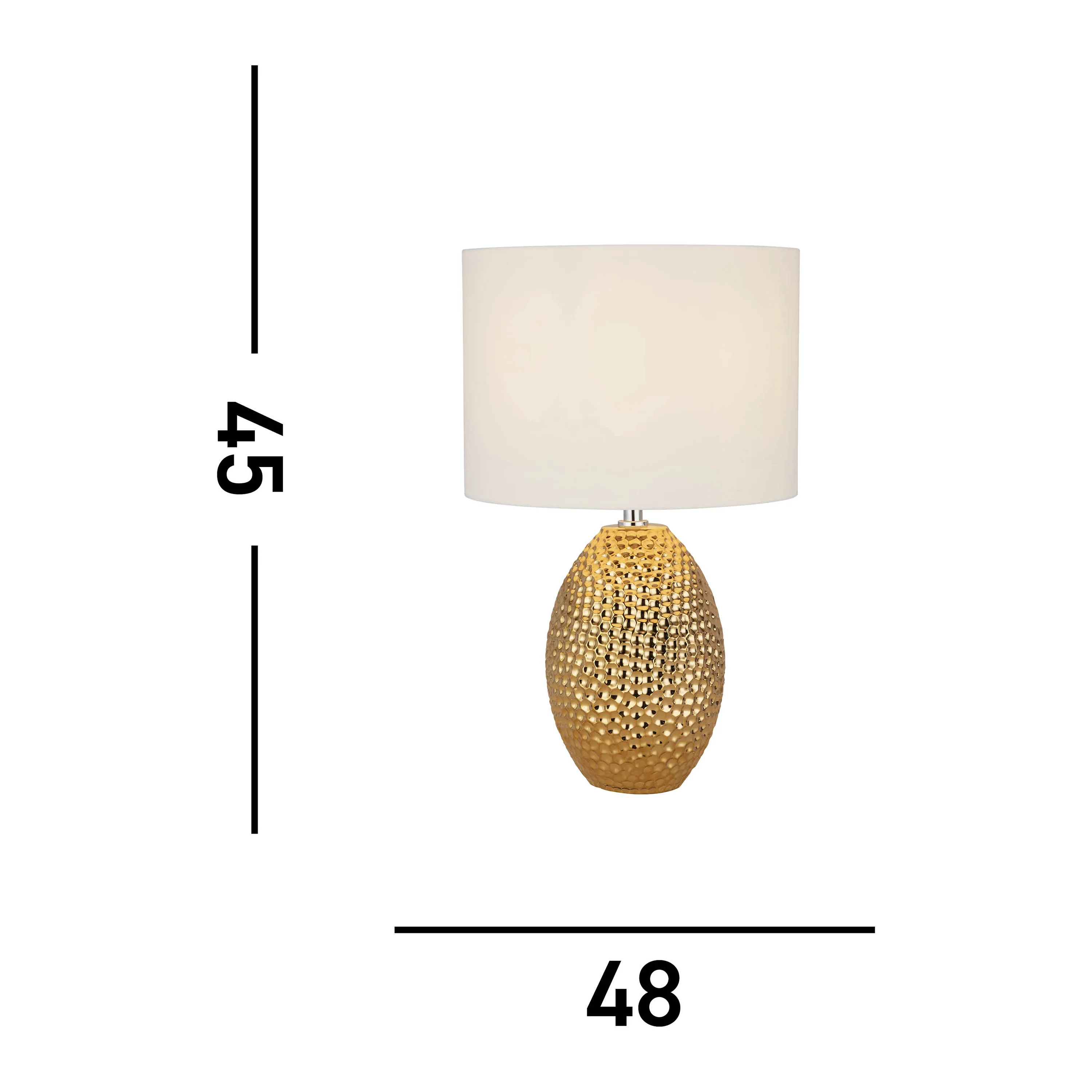 Searchlight Nadine Tafellamp - Ceramic Gold - Image 6