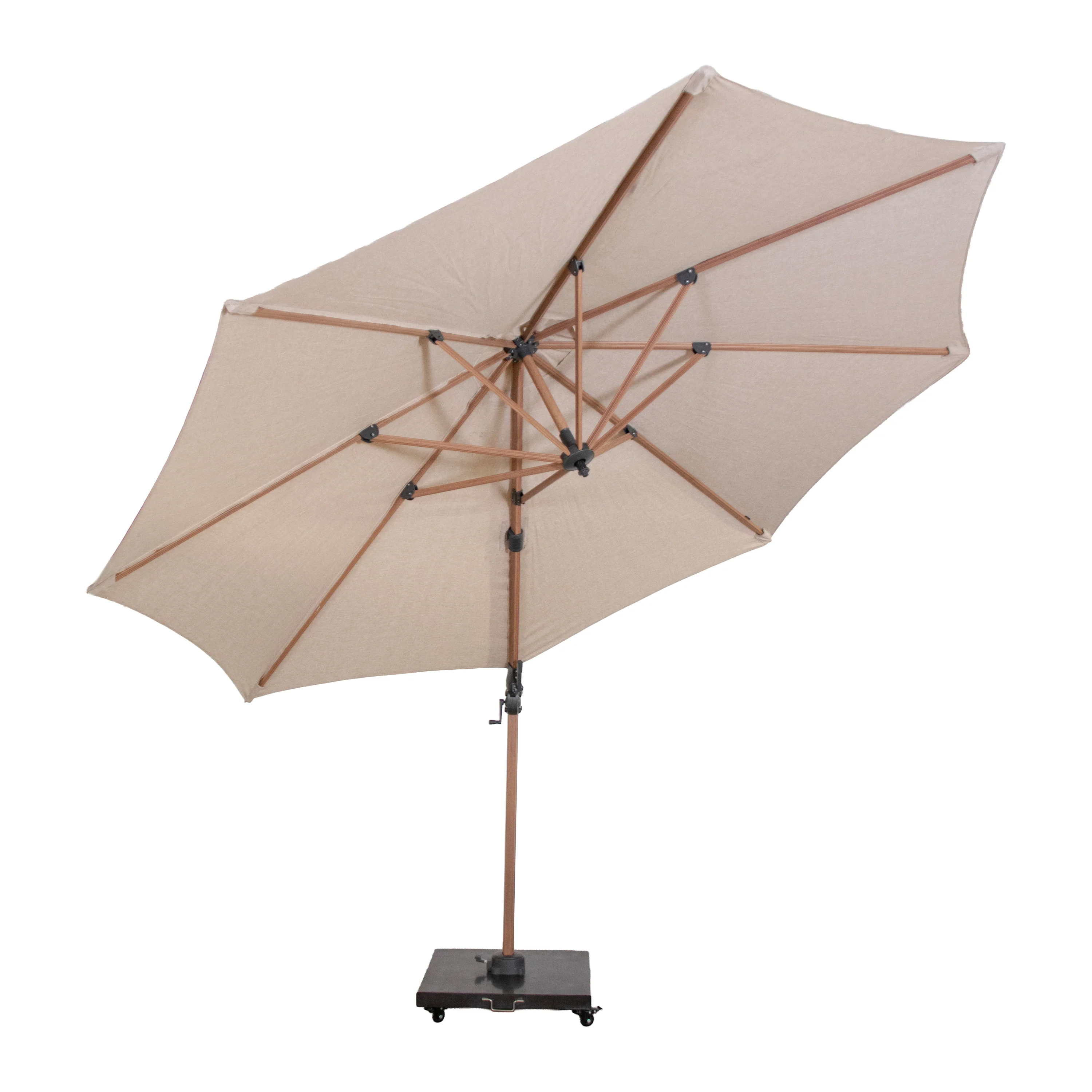 SenS-Line Jamaica Zweefparasol Ø 350 cm - Zand - Image 8