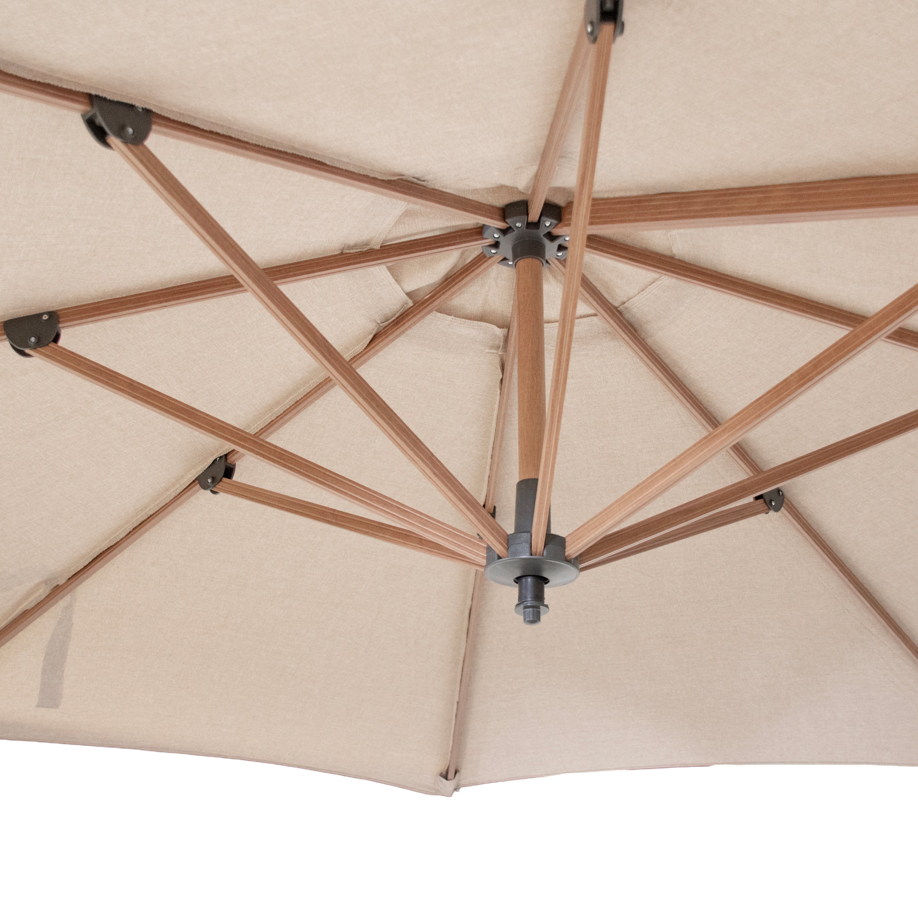 SenS-Line Jamaica Zweefparasol Ø 350 cm - Zand - Image 9