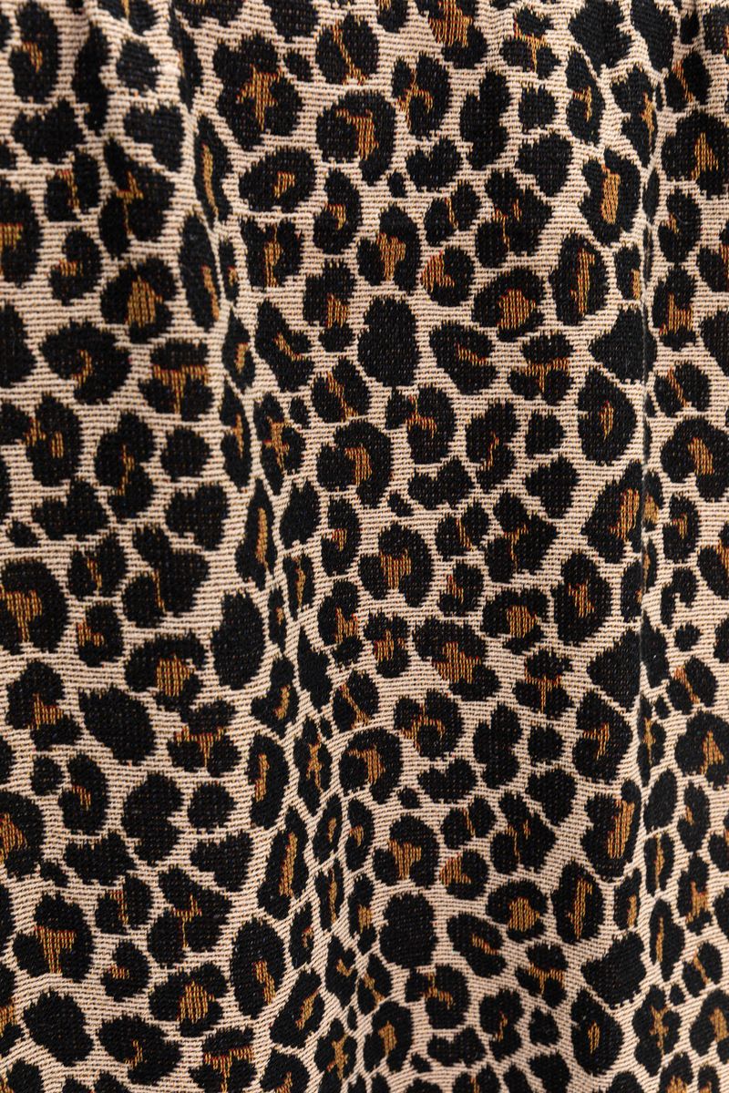Sissy-Boy Bruine jacquard geweven sprei met leopard print (200x250 CM) - Image 3