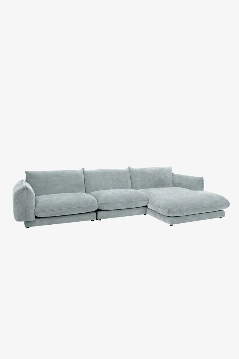 Sissy-Boy Countess 4-zits bank chaise longue rechts Artic Sky