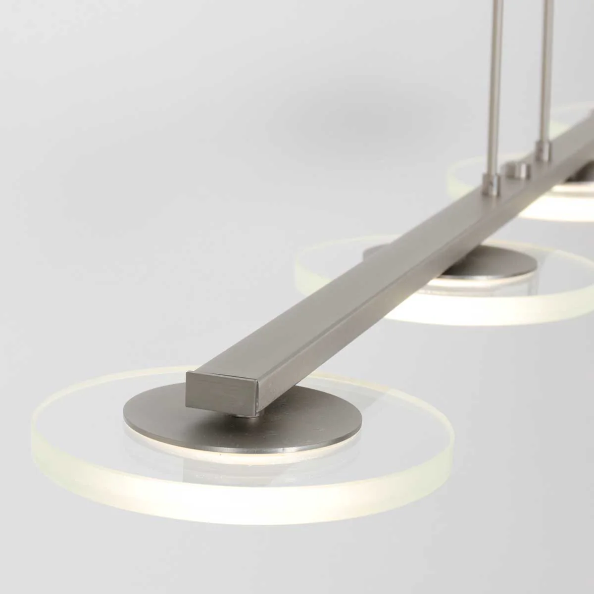 Steinhauer - Hanglamp Grijs Metaal|Glas - 4-Lichts - 120cm - Turound - Image 4