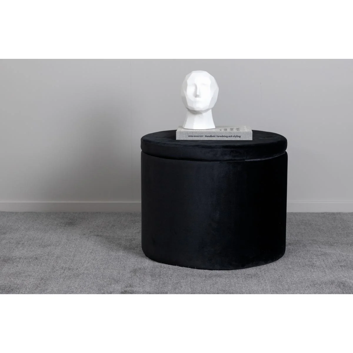 Svea - Blaze poef - velvet - zwart - Image 2