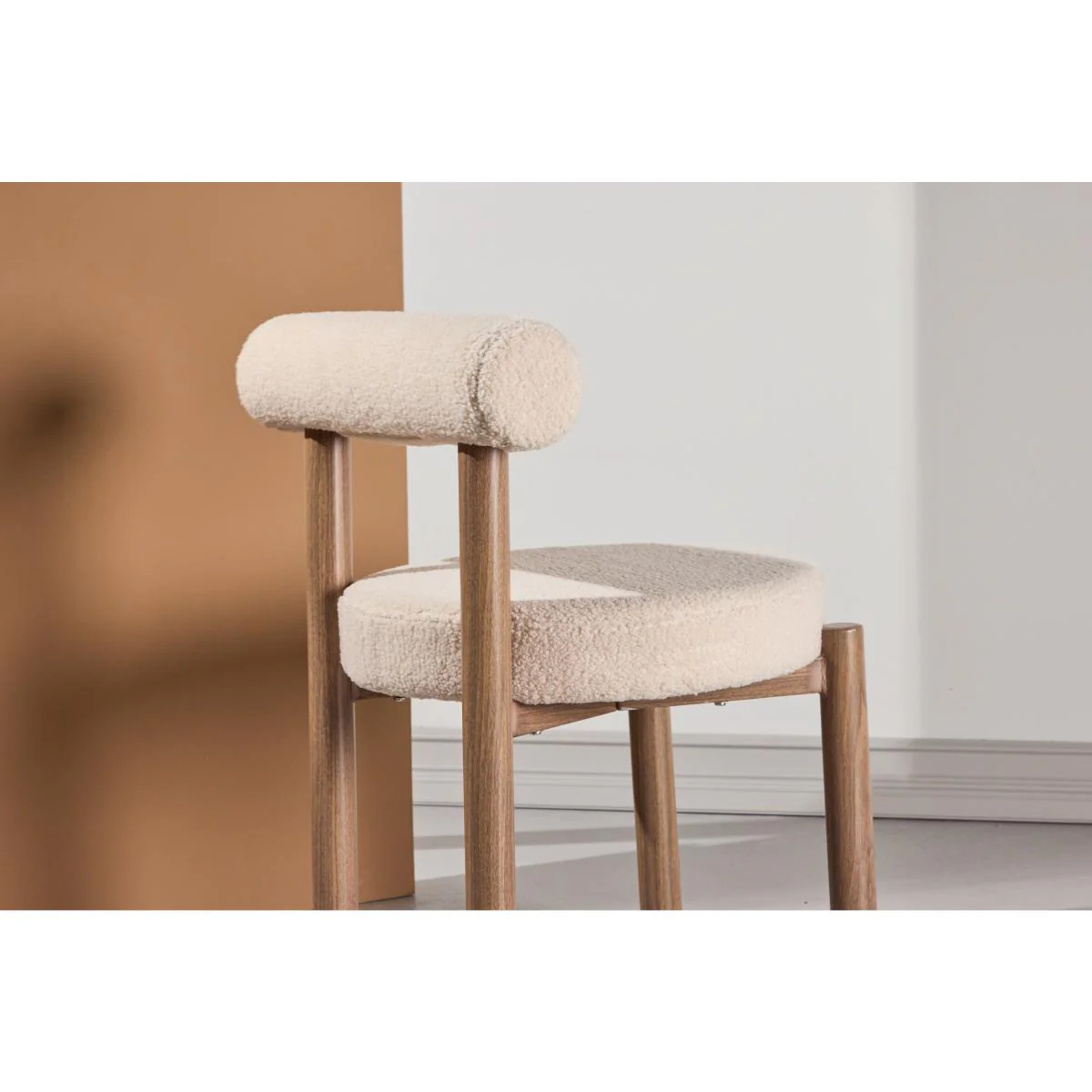 Svea - Fontaine eetkamerstoel - boucle en houtlook - Image 3