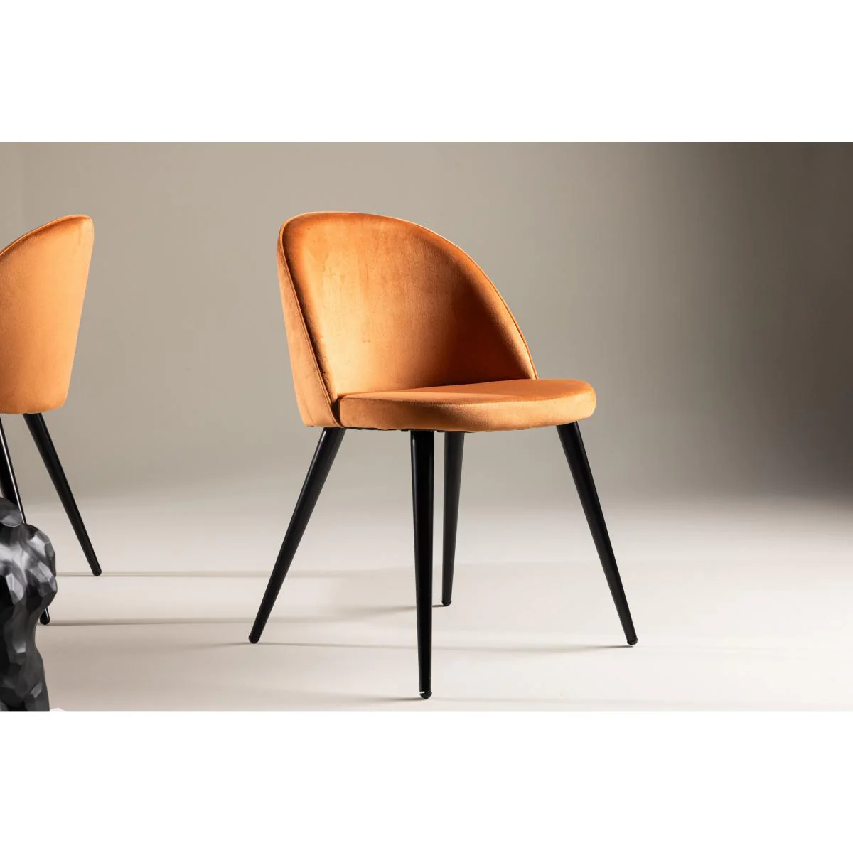 Svea - Zako eetkamerstoel - velvet - oranje - Image 3