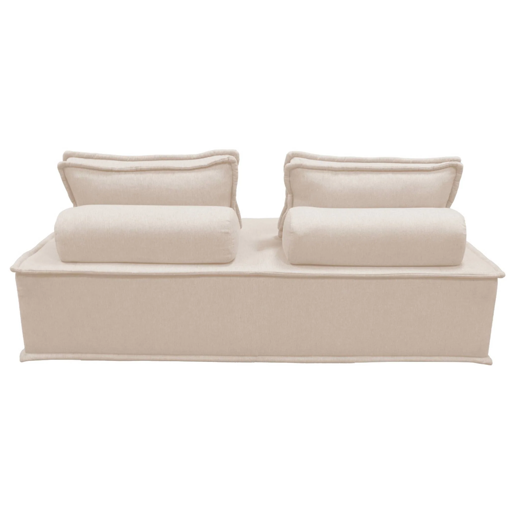 sweeek - 2-zits fauteuil voor modulaire bank in gestoffeerde stof - Image 6