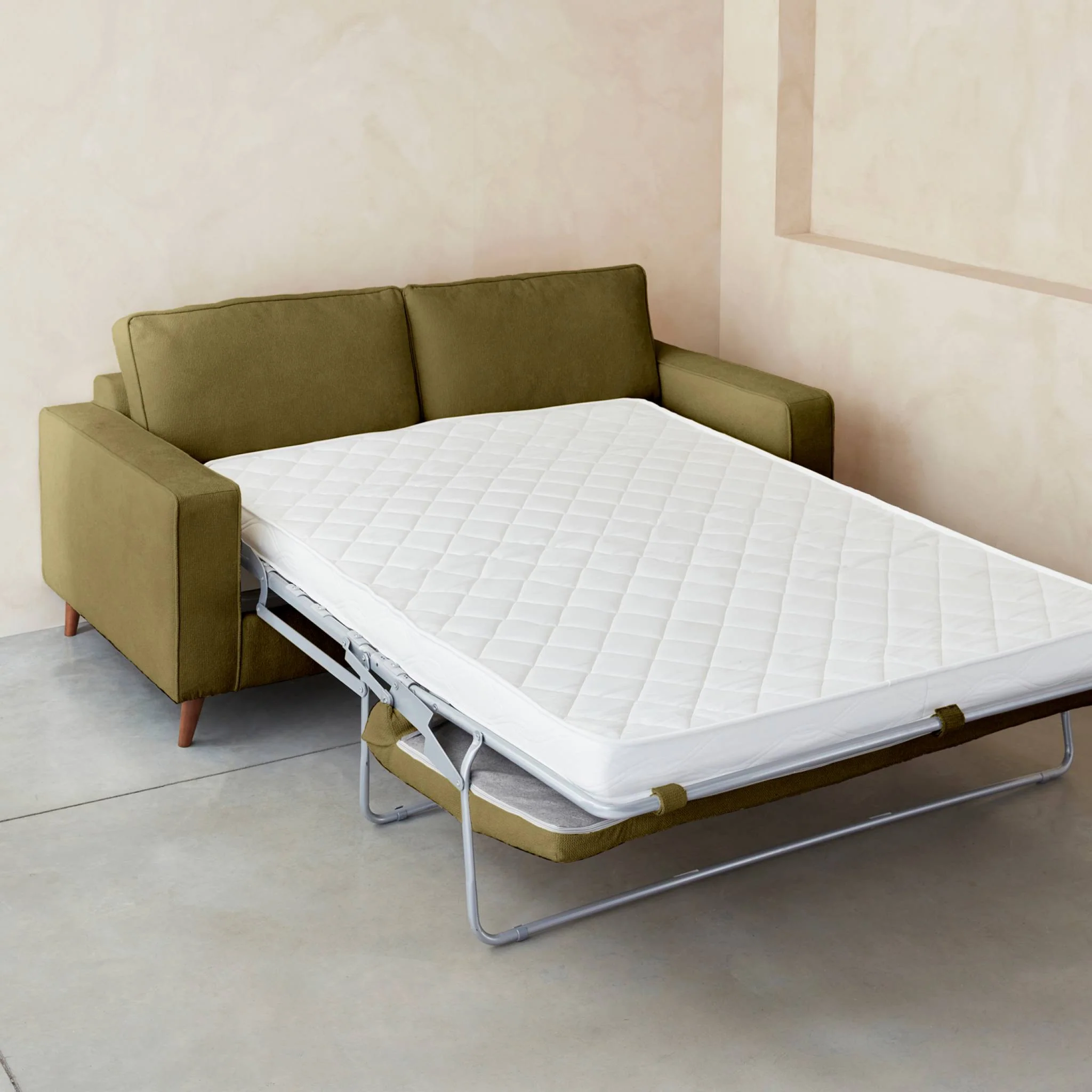 sweeek - 3-zits slaapbank met matras van 12 cm - Made in France - Image 4