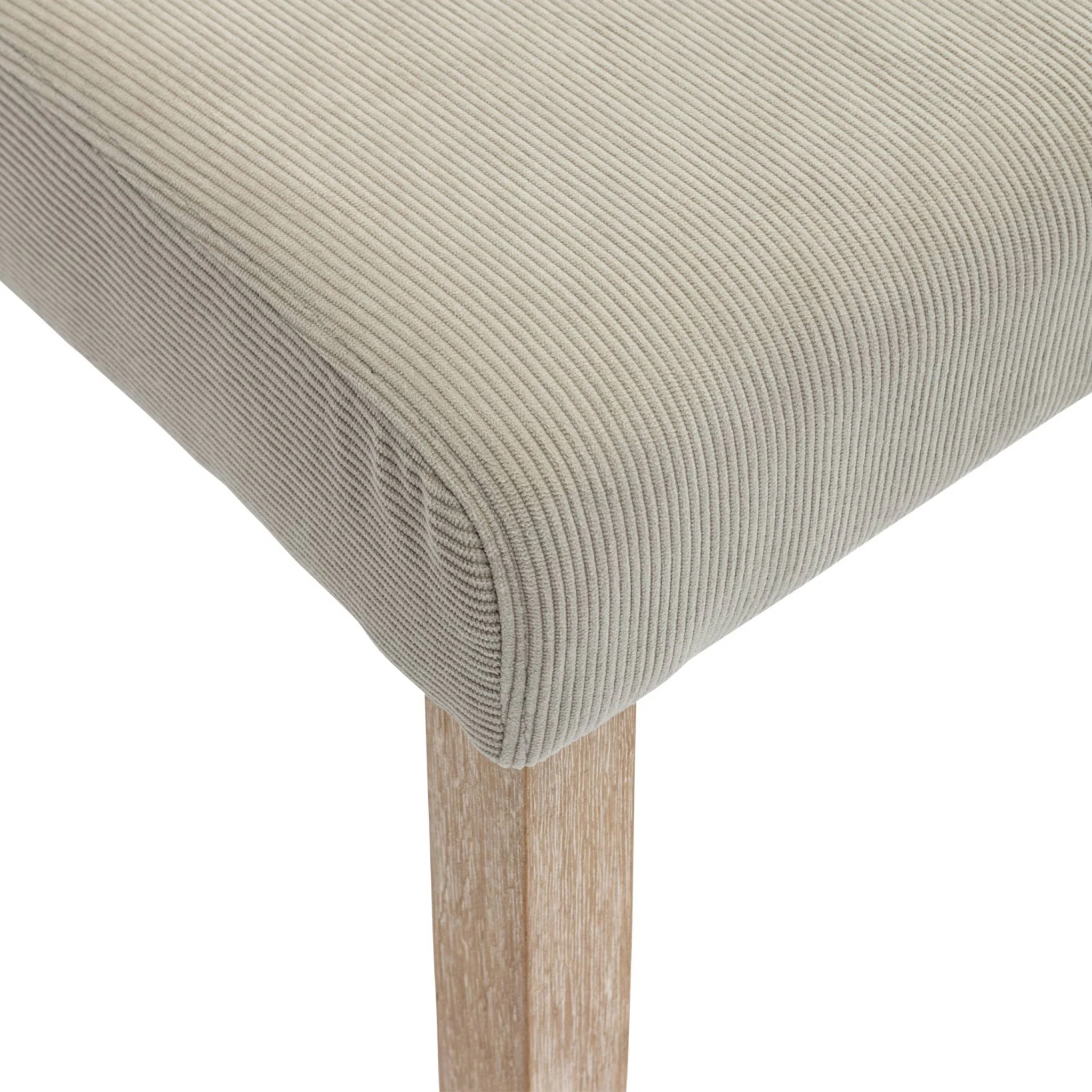 sweeek - Corduroy stoelen met houten poten, set van 4 - Image 5