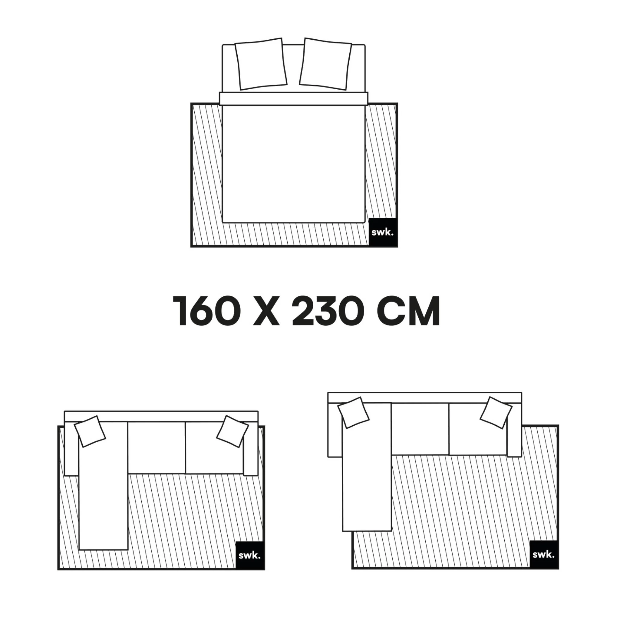 sweeek - Interieur vloerkleed met etnische bogen, beige en crème - Image 5