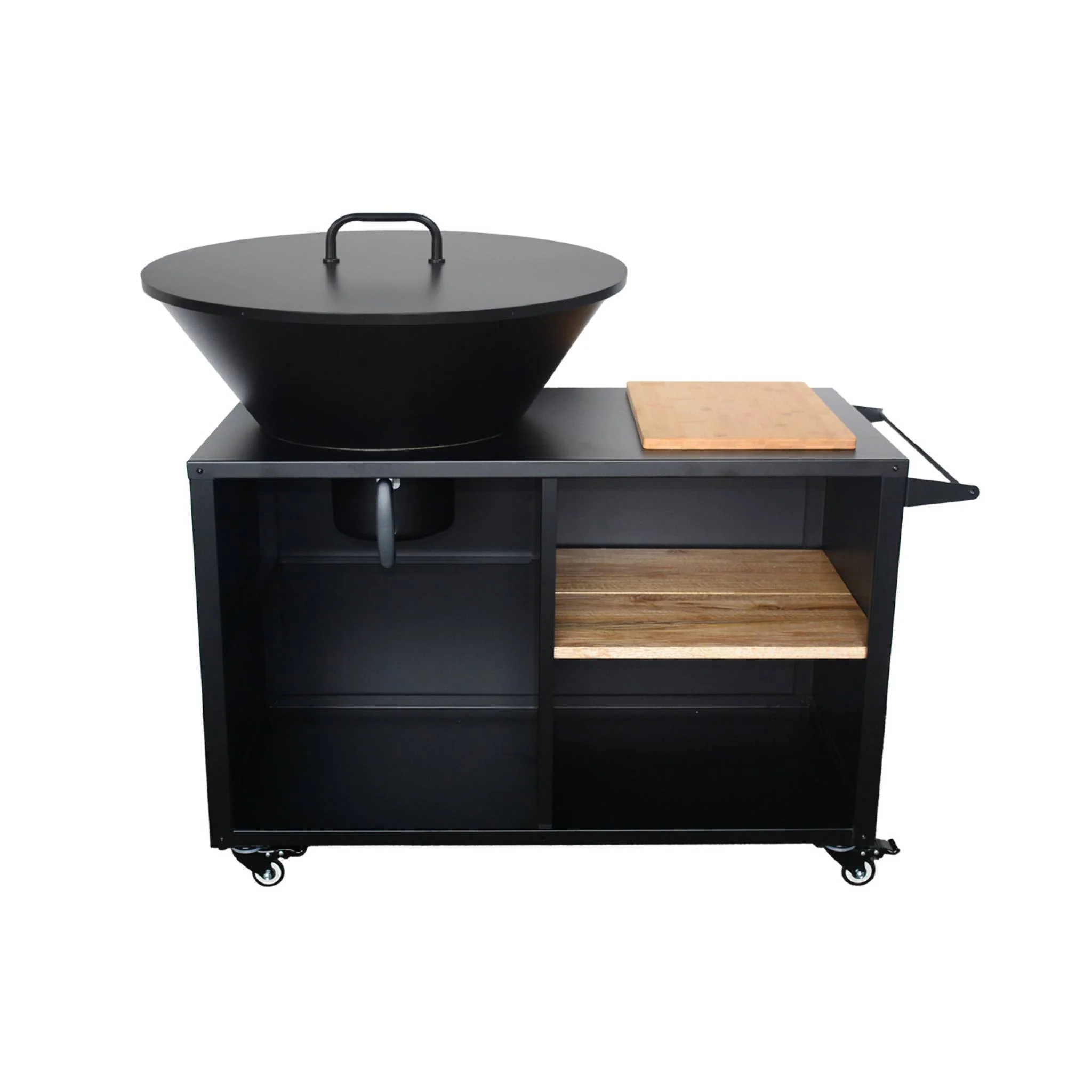 sweeek - Kookvuurschaal Ø80cm met opbergruimte deksel en kookgerei - Image 5