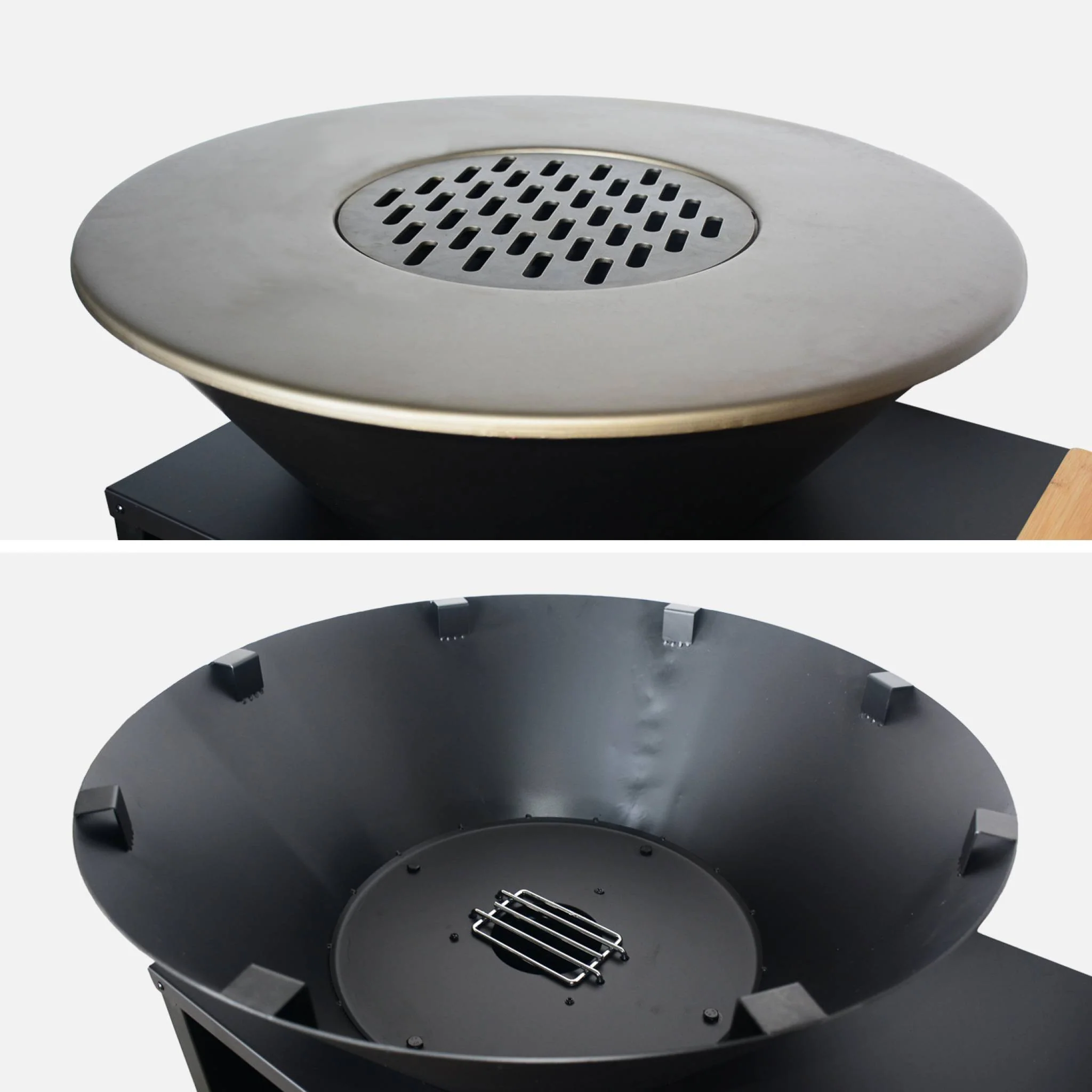 sweeek - Kookvuurschaal Ø80cm met opbergruimte deksel en kookgerei - Image 6