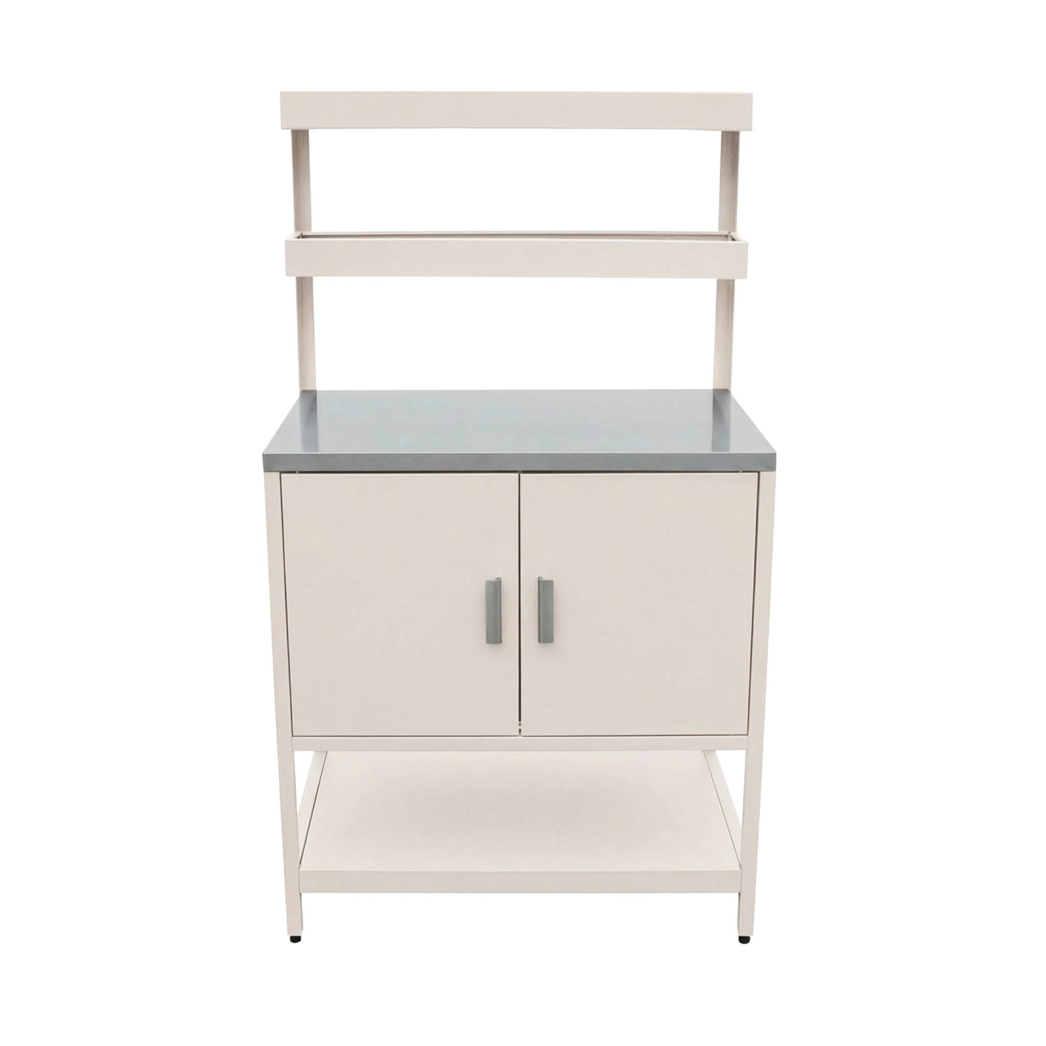 sweeek - Module buitenkeuken met 2 deuren en 2 hangende planken staal - Image 2