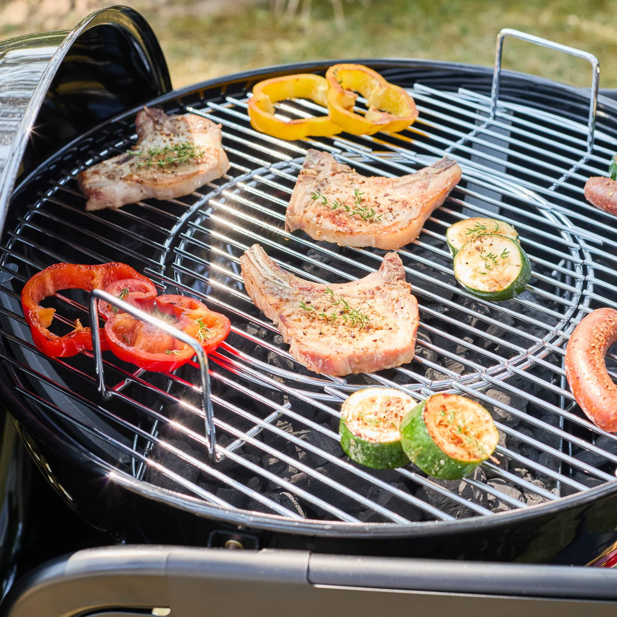sweeek - Ronde houtskoolbarbecue Ø53cm met kar staal - Image 6