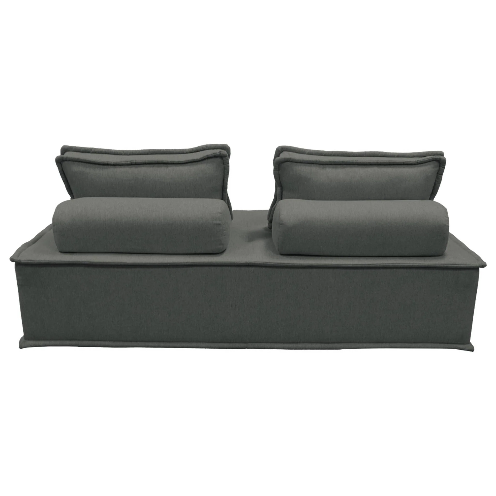 sweeek - Set van 2 fauteuils met 2-zitsbank in stof, met kussen - Image 5