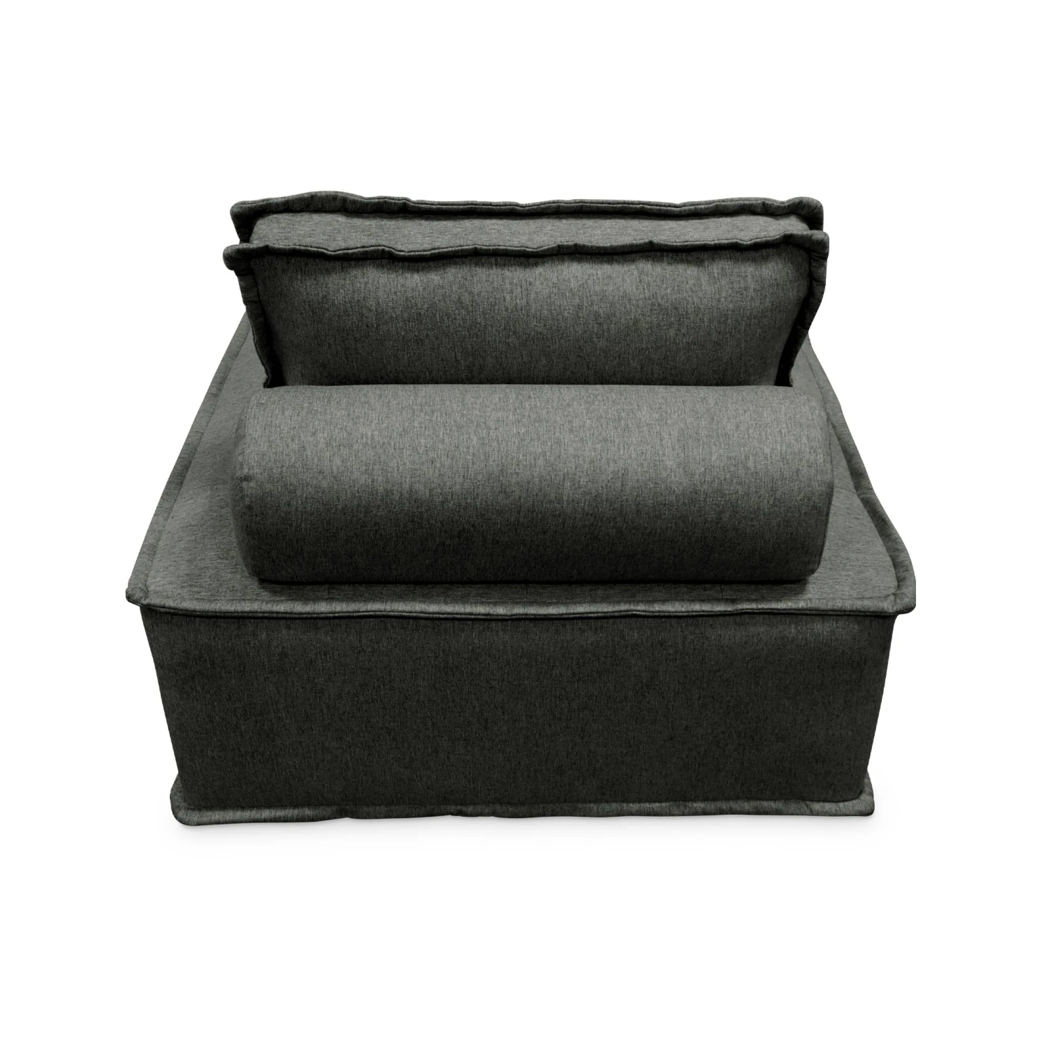 sweeek - Set van 2 fauteuils met 2-zitsbank in stof, met kussen - Image 6