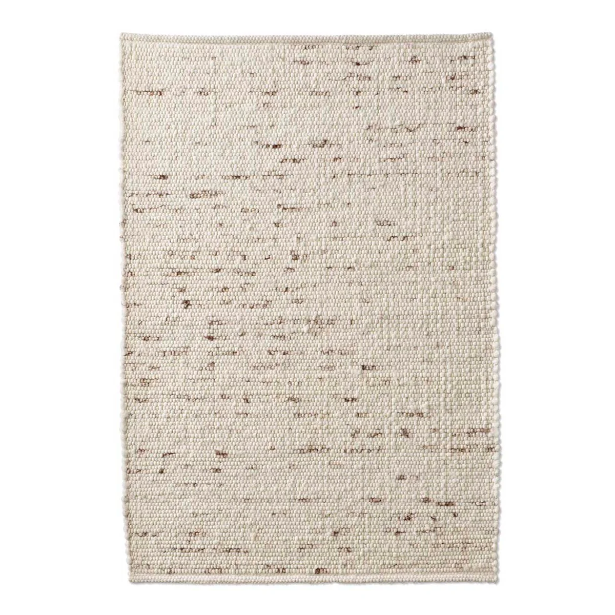 Tapeso Wollen loper handweef Oslo - crème - 70x240 cm