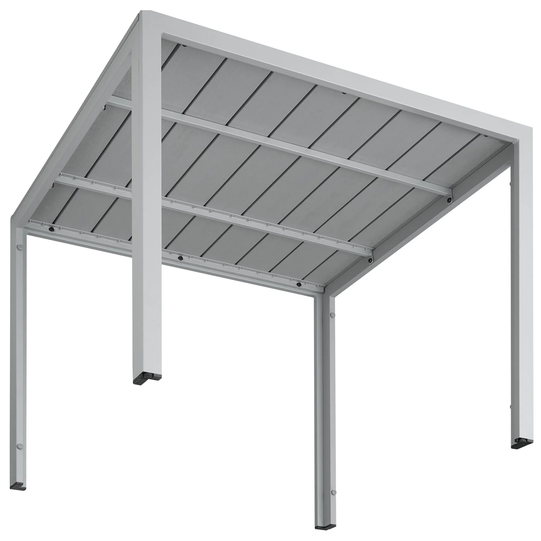 tectake® Aluminium tuintafel, in hoogte verstelbare poten 90x90x74,5cm - Image 2