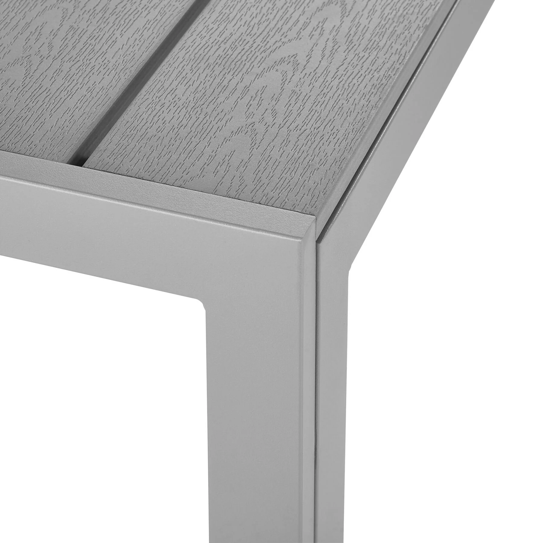 tectake® Aluminium tuintafel, in hoogte verstelbare poten 90x90x74,5cm - Image 3