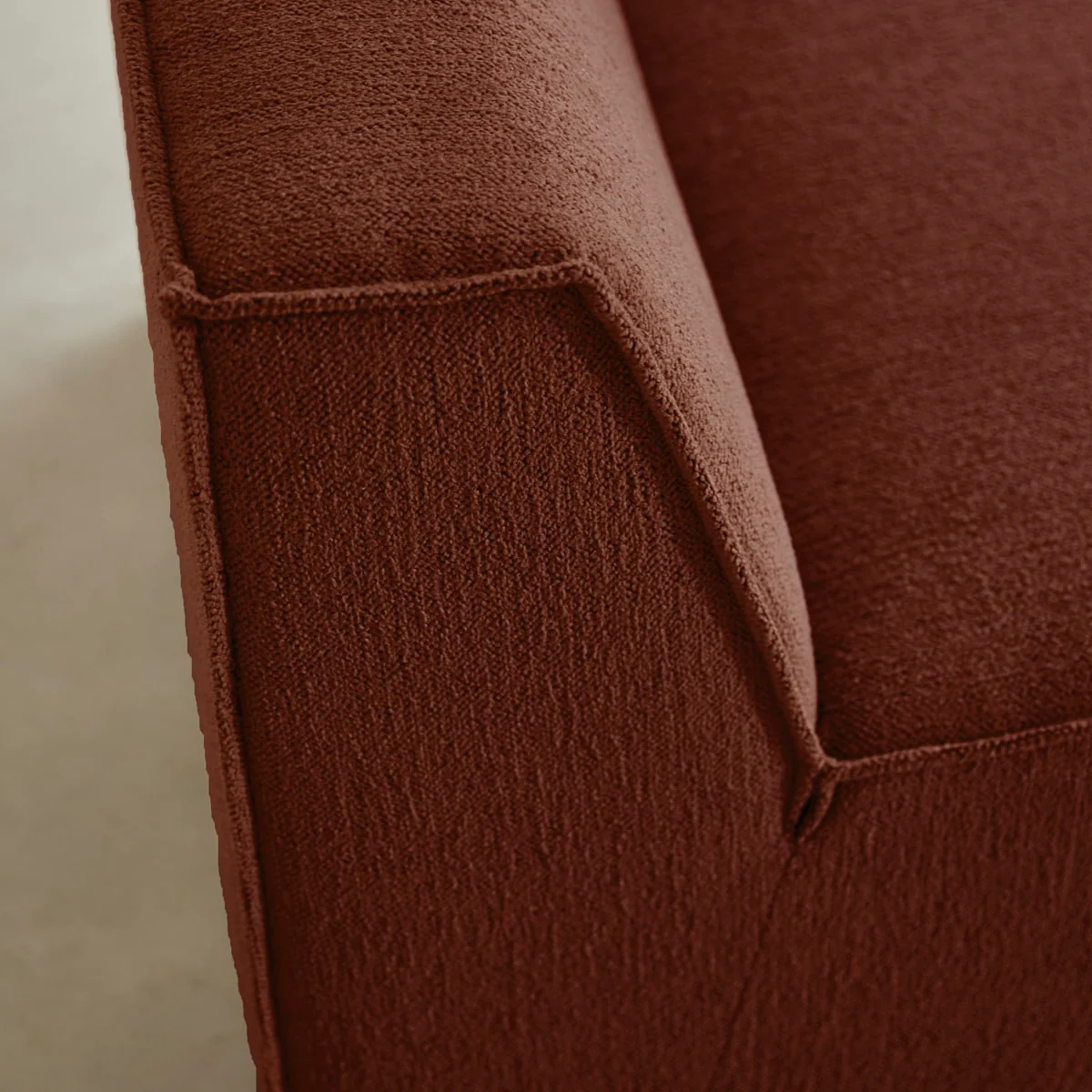 Tikamoon - Dario modulaire fauteuil zonder armleuningen van mahoniebr… - Image 3