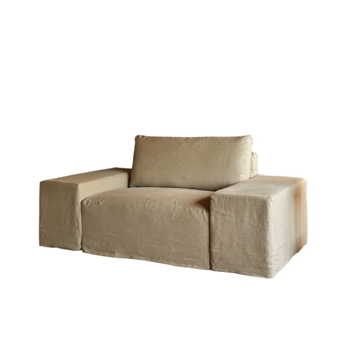 Tikamoon - Modulaire fauteuil in natuurlijk linnen, 1-zit - Image 9