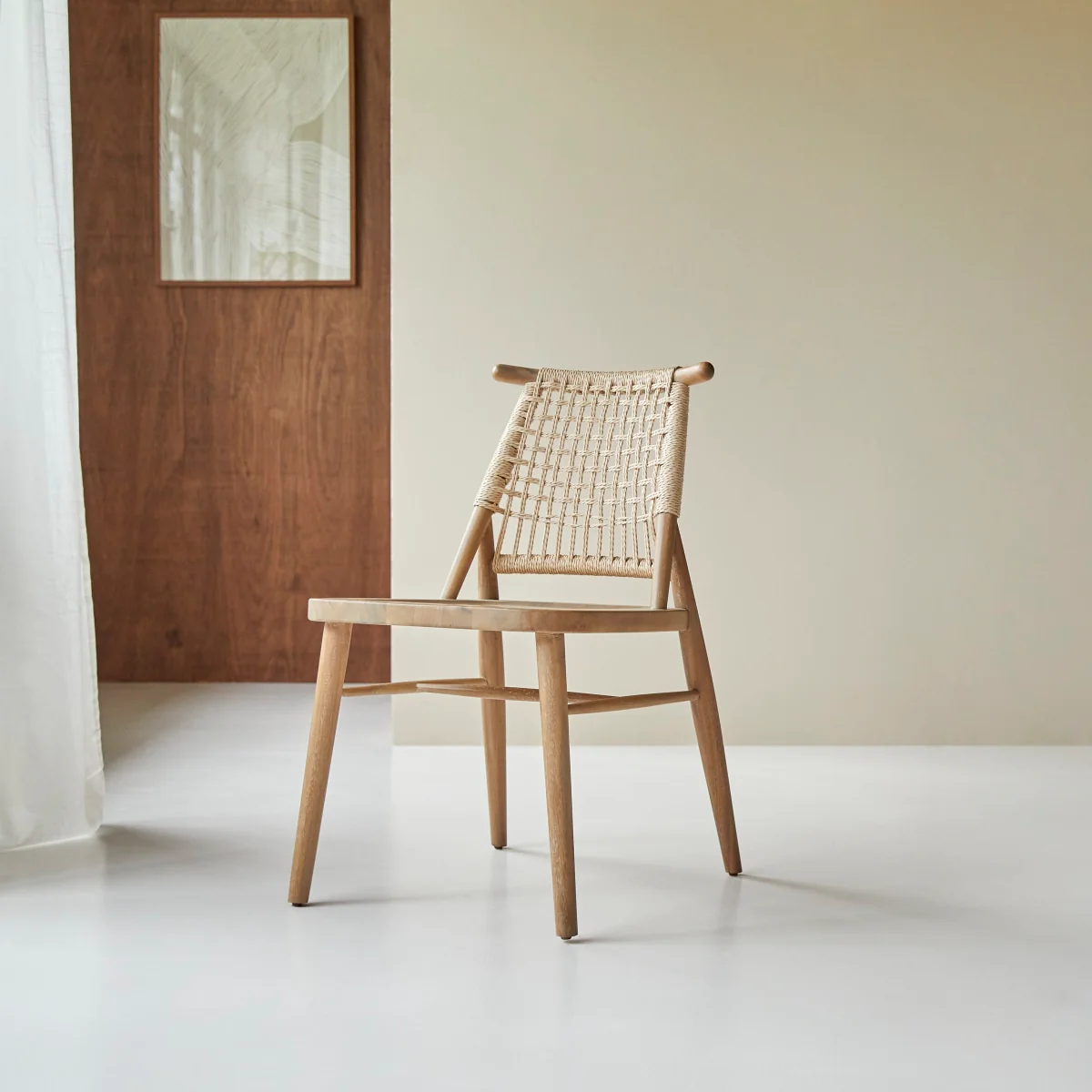 Tikamoon - Set van 2 stoelen in acaciahout met vlechtwerk Arturo - Image 3