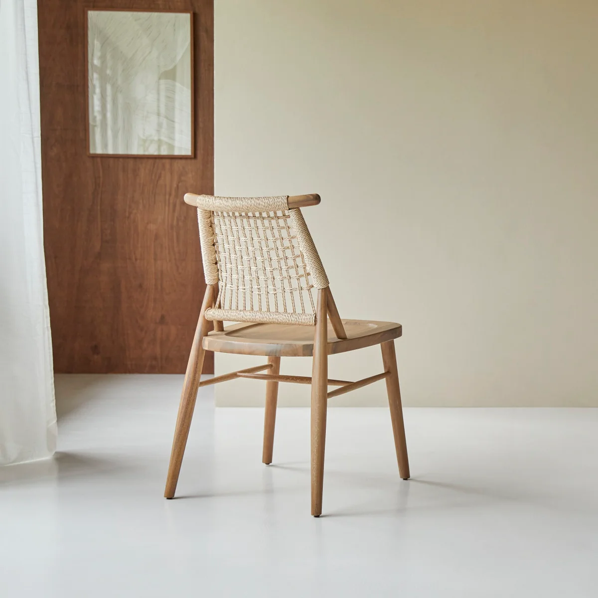 Tikamoon - Set van 2 stoelen in acaciahout met vlechtwerk Arturo - Image 9