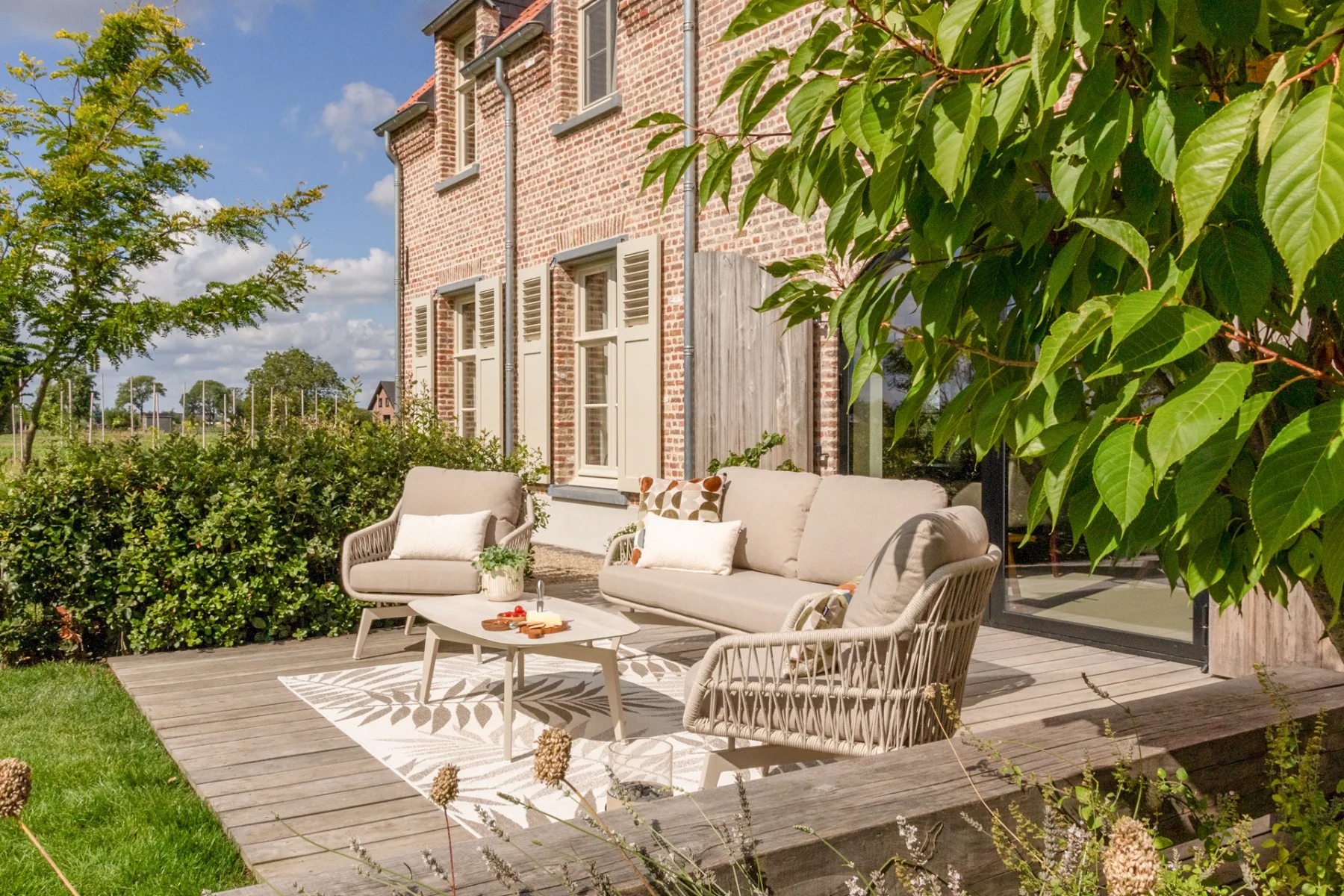 VDG Hadassa stoel-bank loungeset (4-delig) - Rope|Zand - Image 5