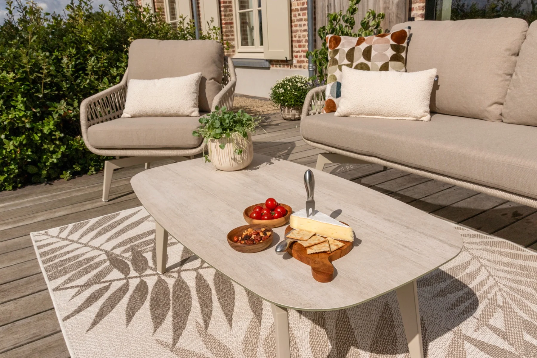 VDG Hadassa stoel-bank loungeset (4-delig) - Rope|Zand - Image 7