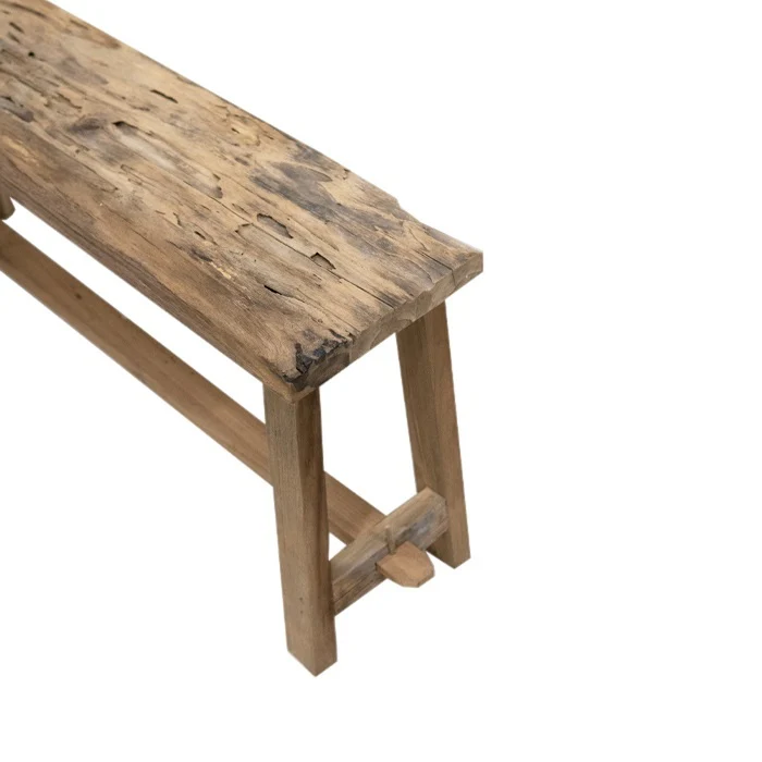 Vtw Living - Houten Bankje Rustiek - Teakhout - 100 cm - Image 2