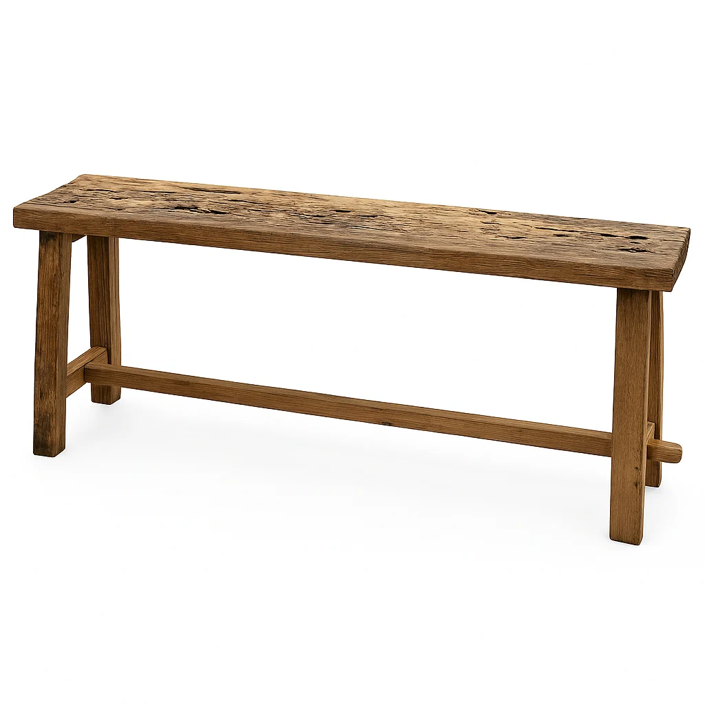 Vtw Living - Houten Bankje Rustiek - Teakhout - 100 cm - Image 3