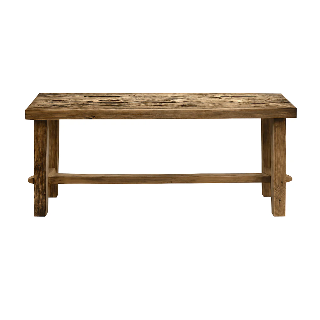 Vtw Living - Houten Bankje Rustiek - Teakhout - 100 cm - Image 5