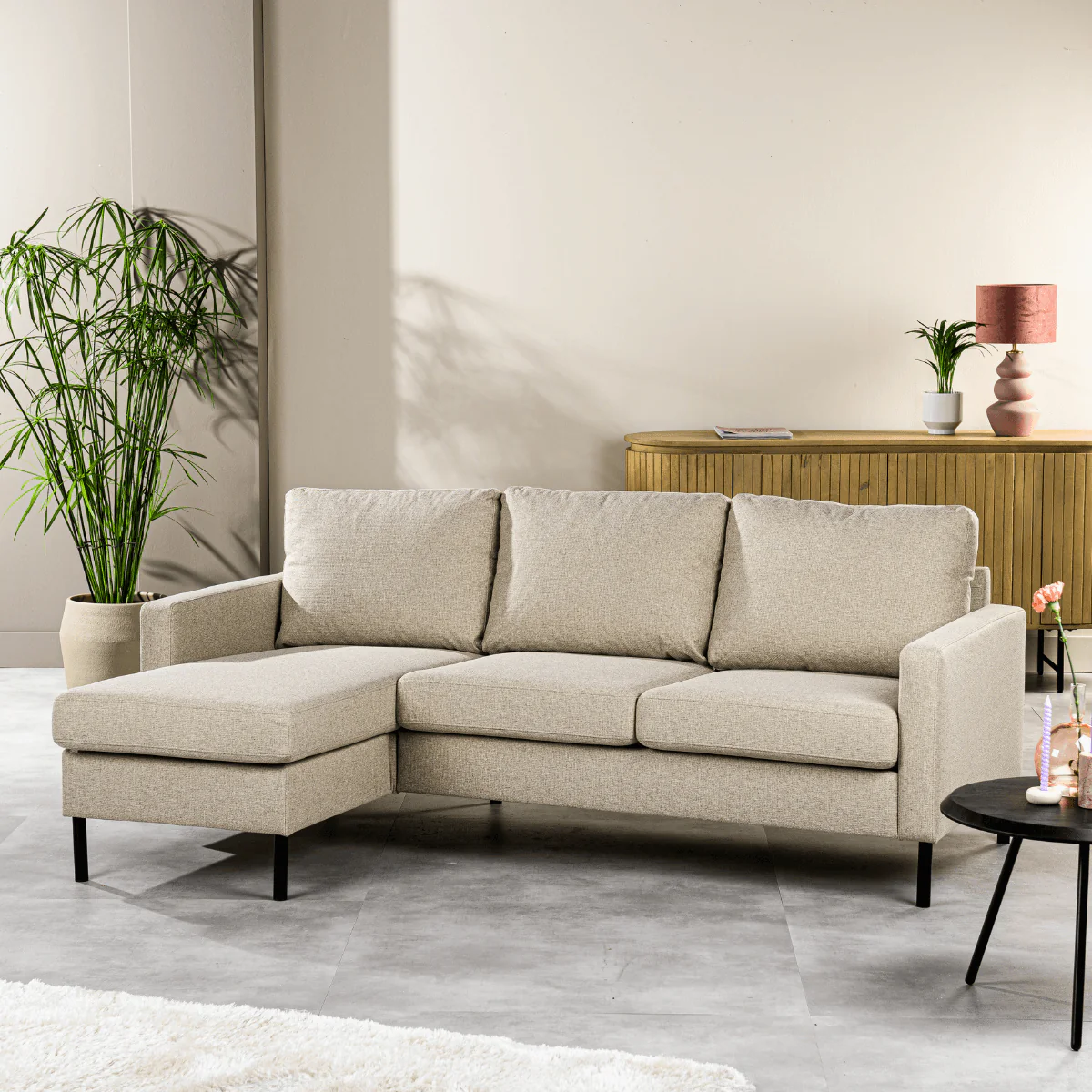 Vurna - Vurna Sandra 3-zitsbank stof links|rechts beige - Image 2