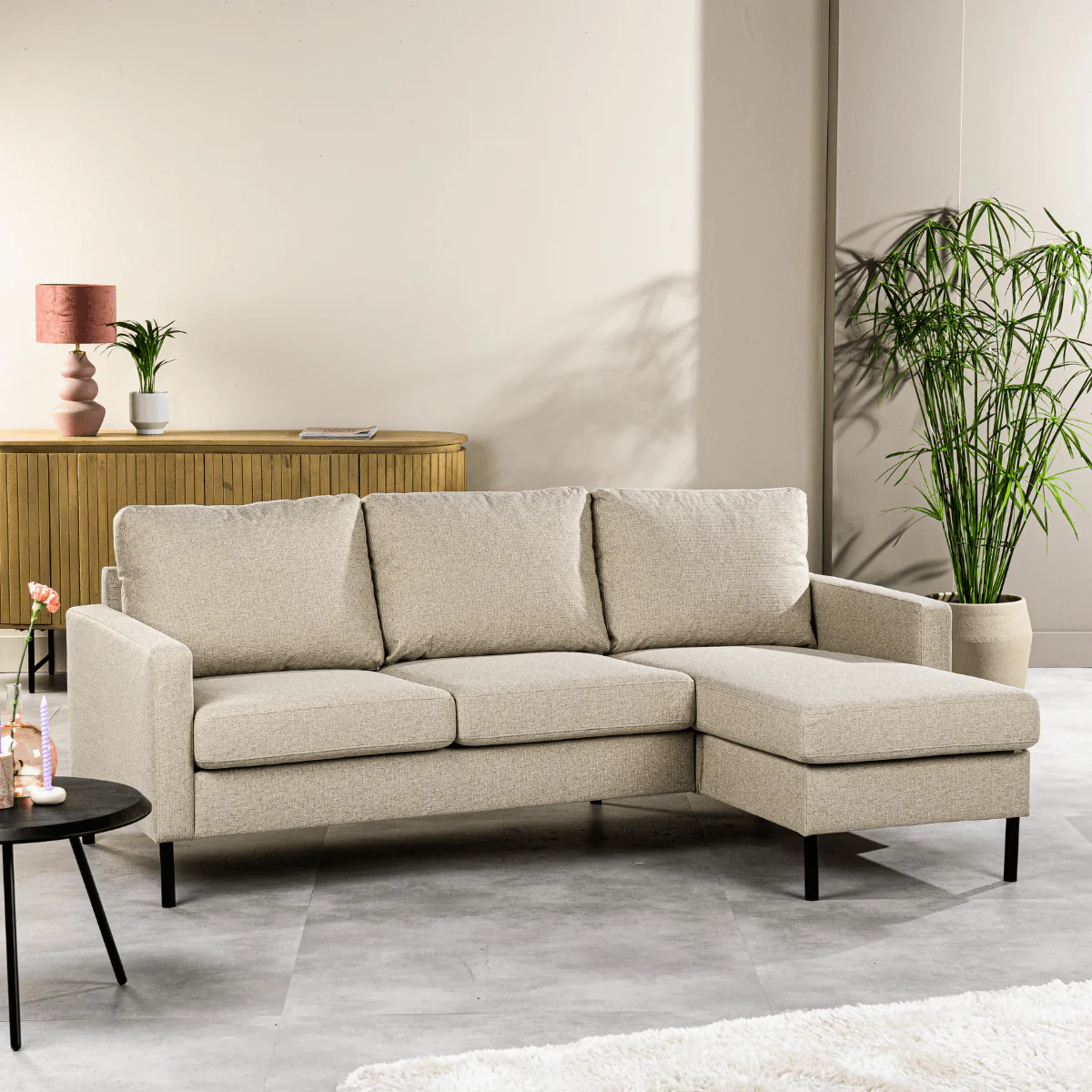 Vurna - Vurna Sandra 3-zitsbank stof links|rechts beige - Image 3